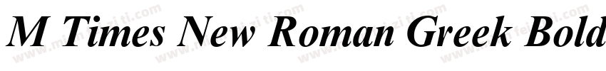 M Times New Roman Greek Bold字体转换